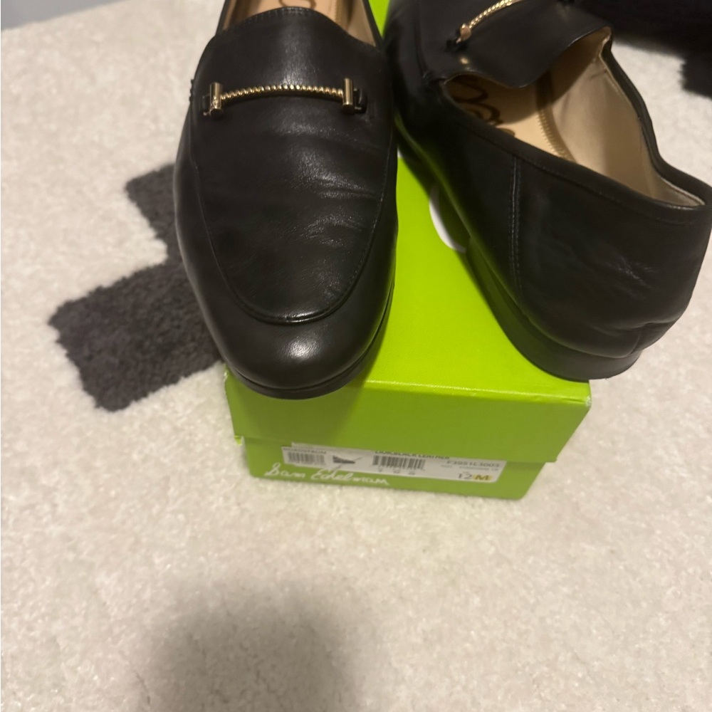 Sam Edelman Black Leather Loafers - Picture 2 of 4